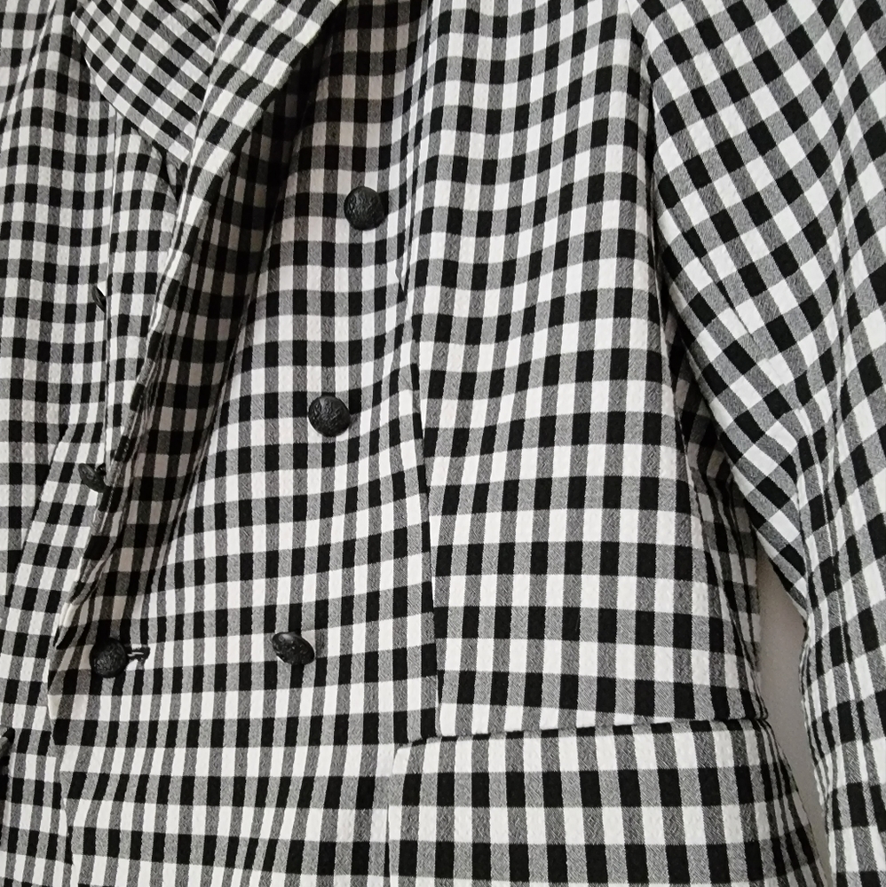 Cute Gingham Lightweight Blazer - image 3